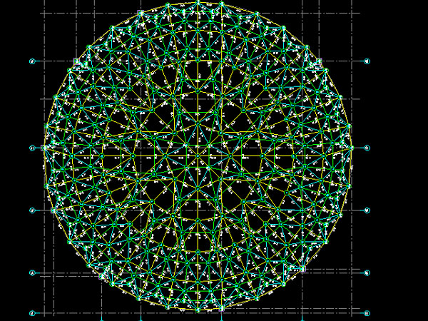 宜都明光正元广场圆形网架