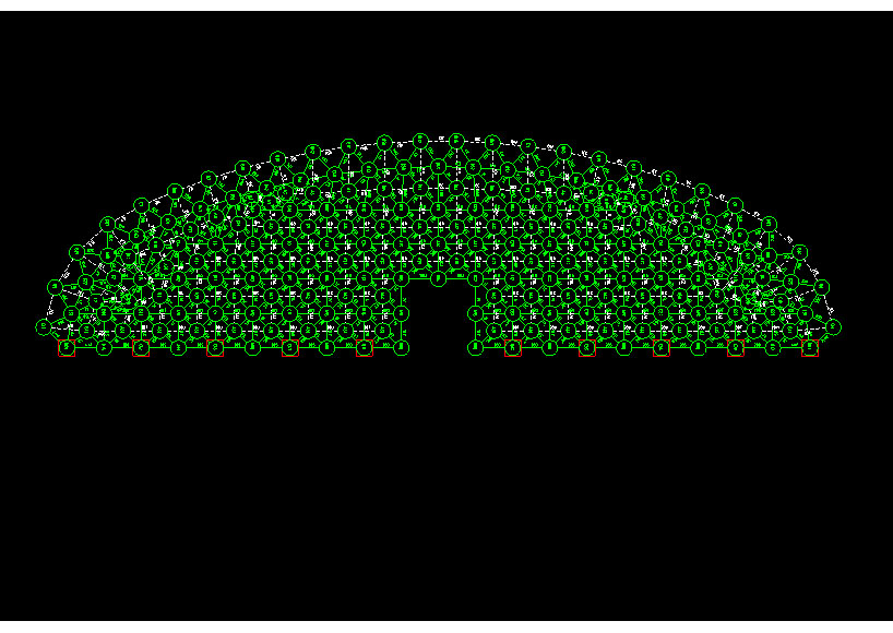 宜都锡林浩特91跨，1000米长干煤棚网架设计
