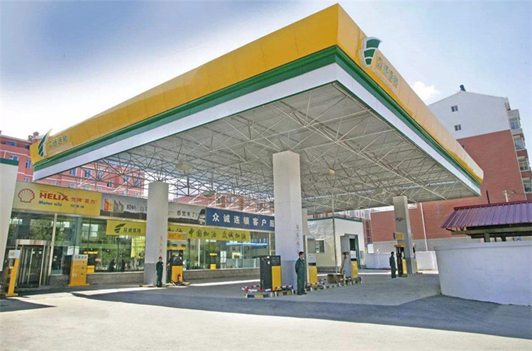 宜都加气站钢结构网架案例7